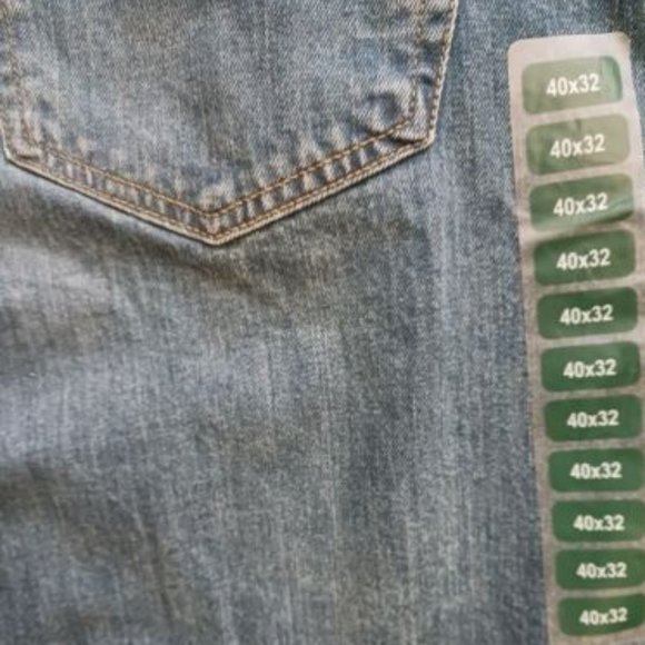 Levi's 505 Regular Fit Straight Leg Jeans Pants Mens 40 x 32" Stretch Blue Denim - Picture 6 of 7